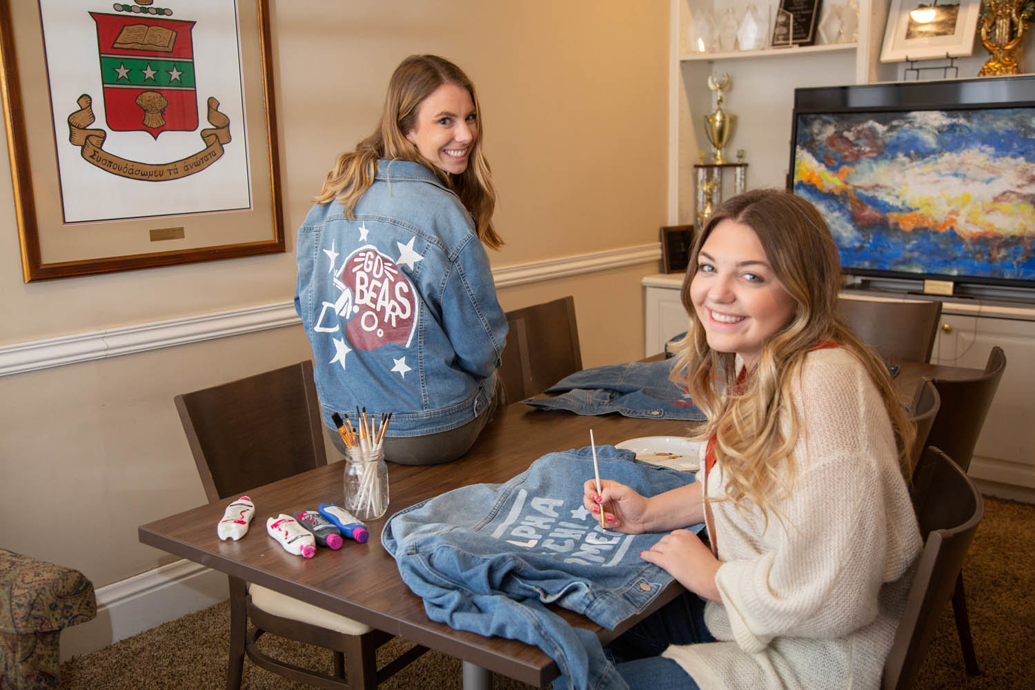 Missouri State University sophomores Jesse Romano, left, and Katie Sulzner plan to continue their small-business venture at least through college.